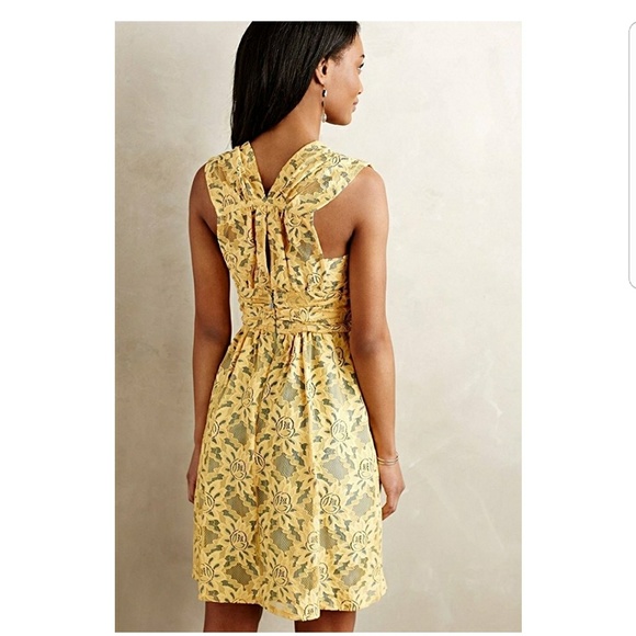 Tracy Reese yellow lace dress - Picture 2 of 7